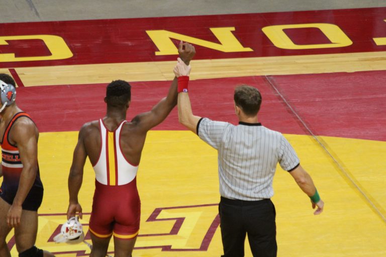 WRESTLING: No. 12 Cyclones start season with win at home against Bucknell