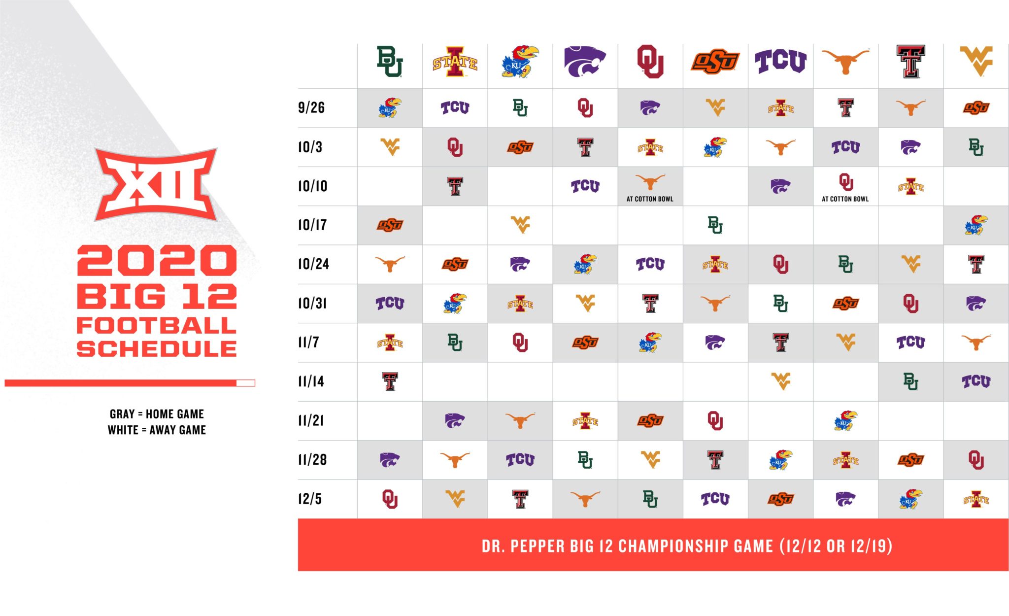 Big 12 Conference Schedule 2025 Helli Krystal