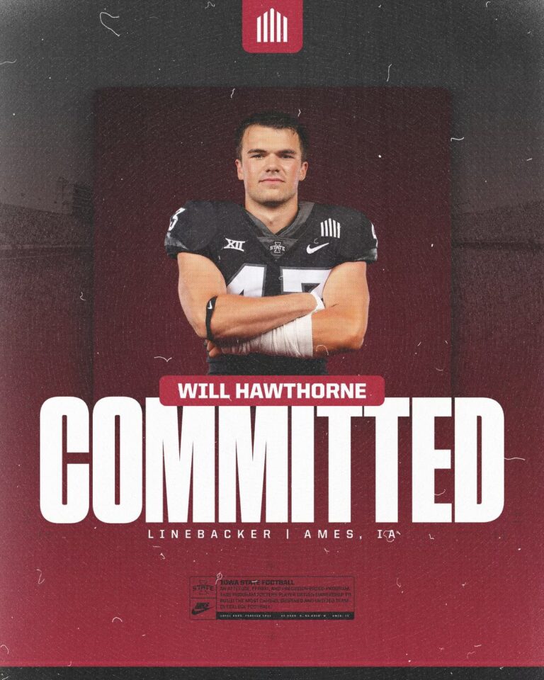 RECRUITING: Iowa State earns commitment from top in-state linebacker Will Hawthorne