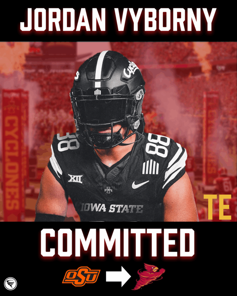 Iowa State lands Oklahoma State TE Jordan Vyborny
