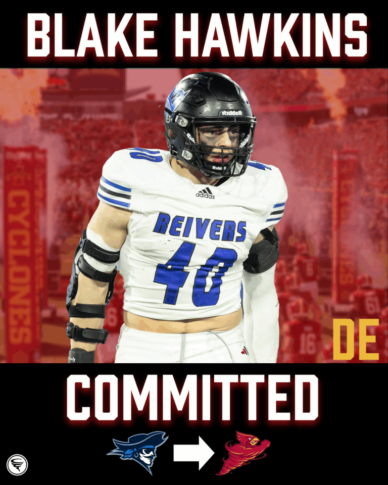 Iowa Western DE Blake Hawkins commits to Iowa State