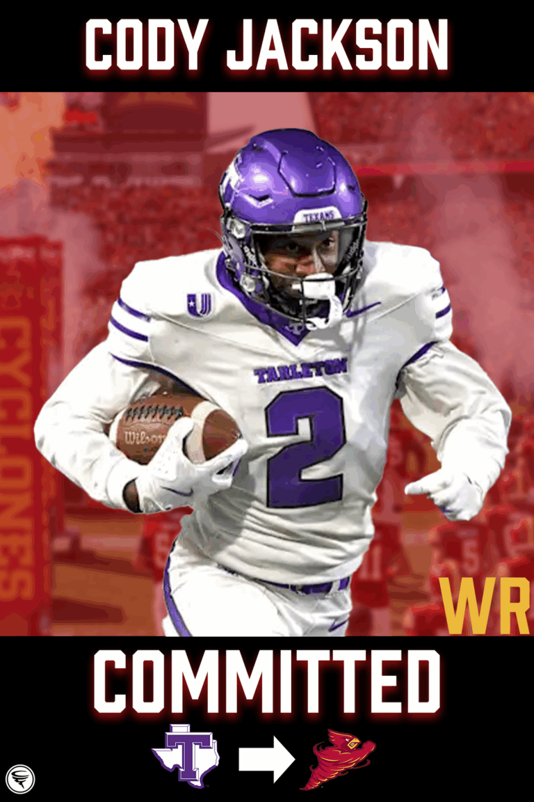 Tarleton State WR Cody Jackson commits to Iowa State