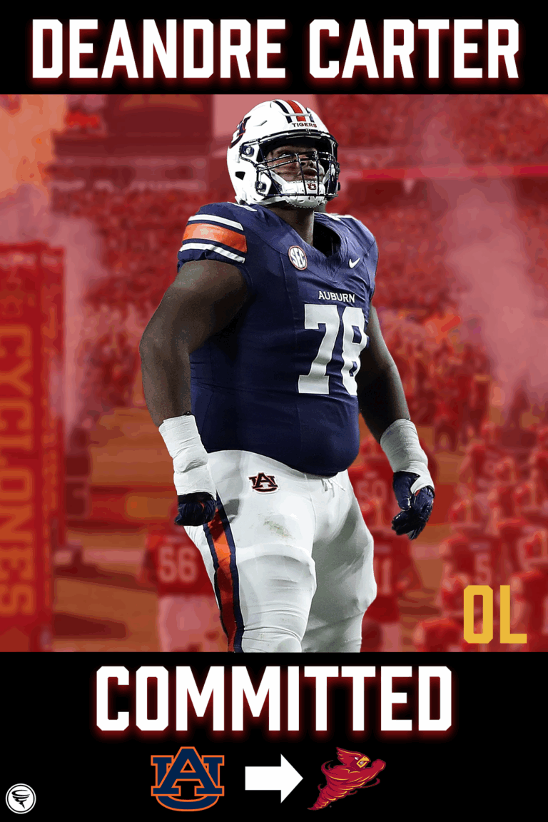 Auburn OL DeAndre Carter commits to Iowa State
