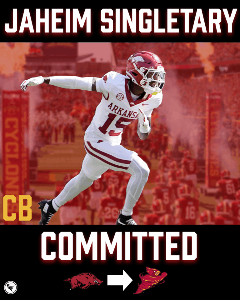 Iowa State lands Arkansas CB Jaheim Singletary