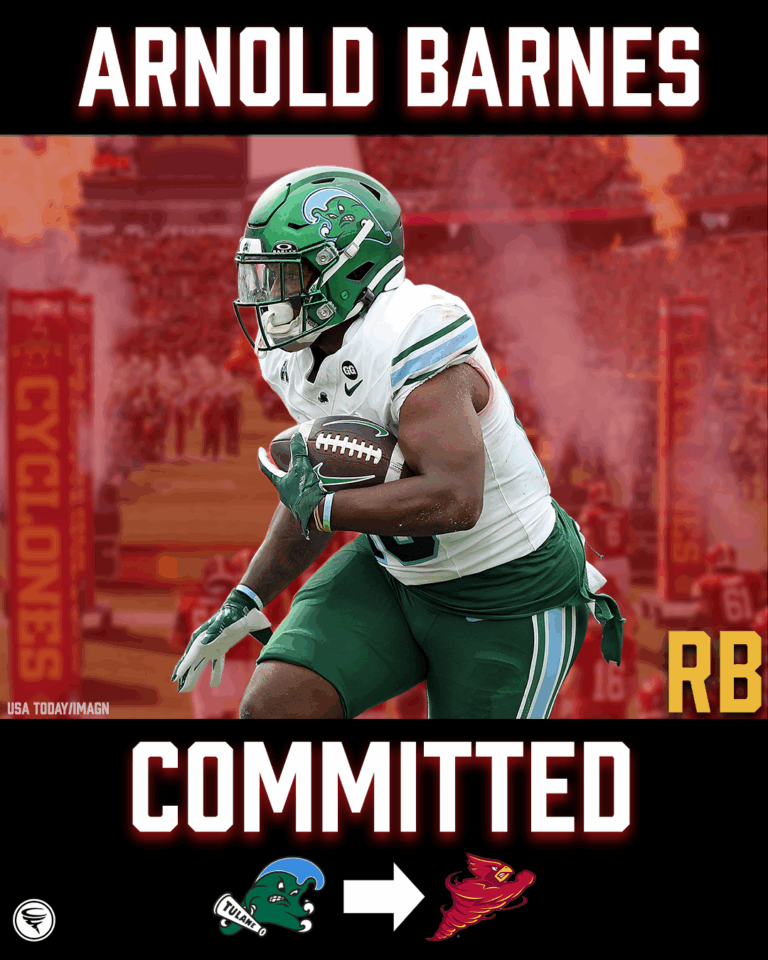 Tulane RB Arnold Barnes III commits to Iowa State